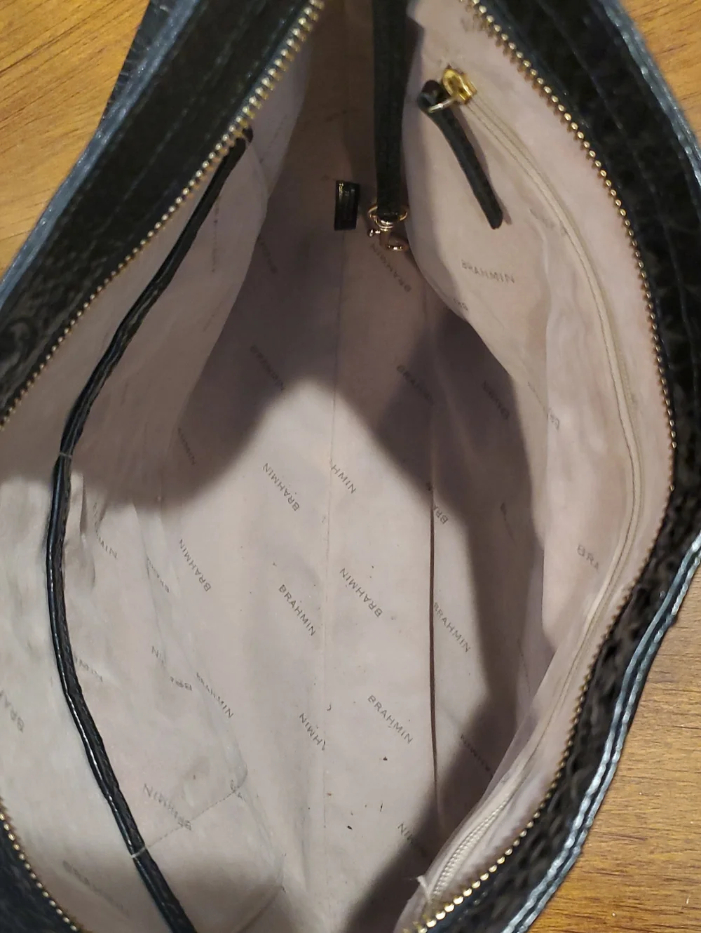 Brahmin Melbourne Croc Shoulder Bag
